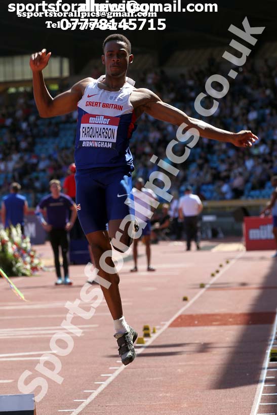 Mens long jump, 2019 Muller British Championships, Alexander Stadium, Birmingham. Photo: David T. Hewitson/Sports for All Pics